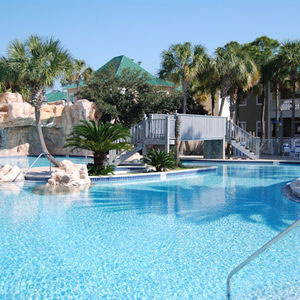 View of Purple Parrot Village Resort pool
