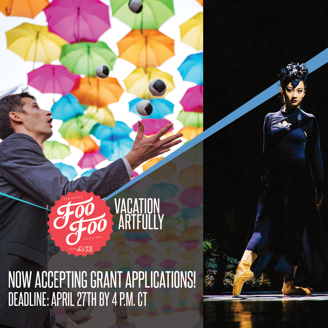 2018 Foo Foo Festival Vacation Artfully - Now accepting grant applications - deadline: April 27th by 4 PM CT